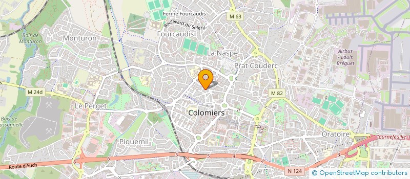 localisation de l'entreprise SCI LE BERRY à COLOMIERS