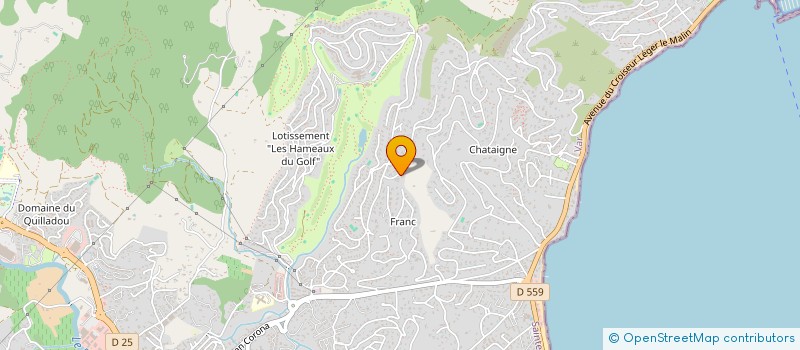 localisation de l'entreprise SCI LE BERTEAUX à SAINTE-MAXIME
