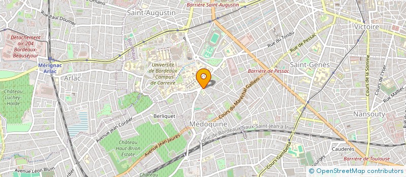 localisation de l'entreprise SCI LE BERTHON  BORDEAUX