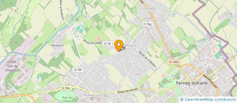 localisation de l'entreprise SCI LE BETHANIE à PREVESSIN-MOENS