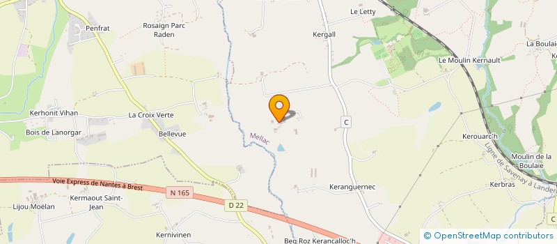 localisation de l'entreprise SCI LE BIAVANT  MELLAC