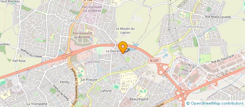 localisation de l'entreprise SCI LE BIEF  LAGORD