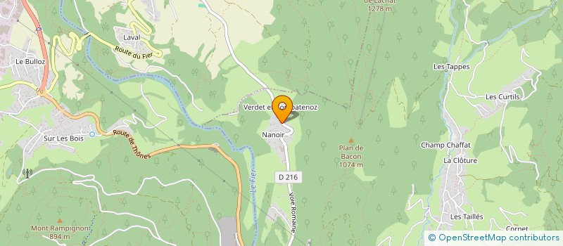 localisation de l'entreprise SCI LE BIEF  THONES