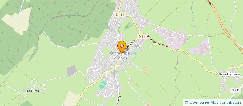 localisation de l'entreprise SCI LE BIELOT  ORCHAMPS-VENNES