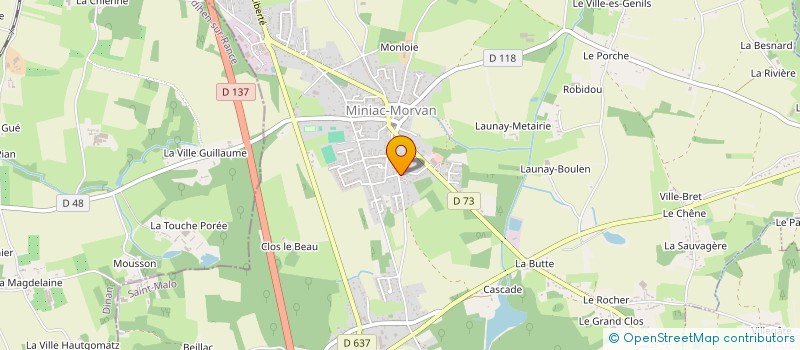 localisation de l'entreprise SCI LE BIGNON  MINIAC-MORVAN