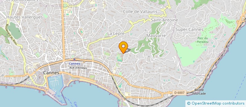 localisation de l'entreprise SCI LE BIHAN à CANNES