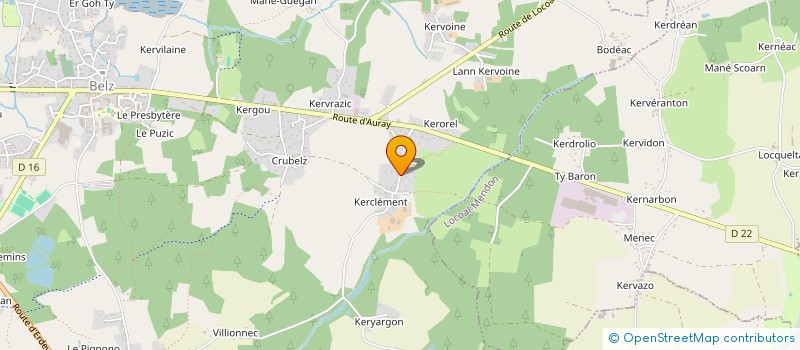 localisation de l'entreprise SCI LE BIHAN  BELZ