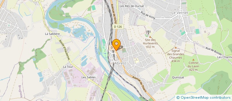 localisation de l'entreprise SCI LE BILBOQUET  ABREST