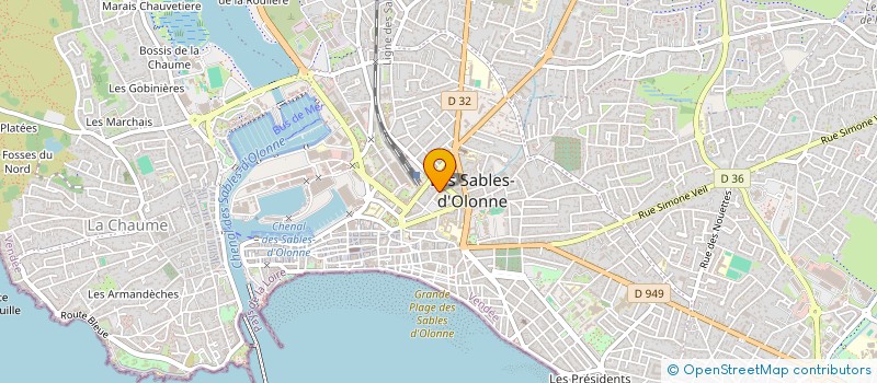 localisation de l'entreprise SCI LE BILET à LES SABLES D'OLONNE