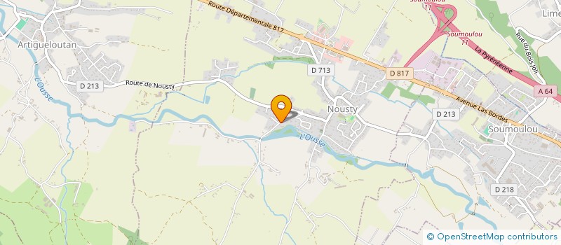 localisation de l'entreprise SCI LE BILLABORG  NOUSTY