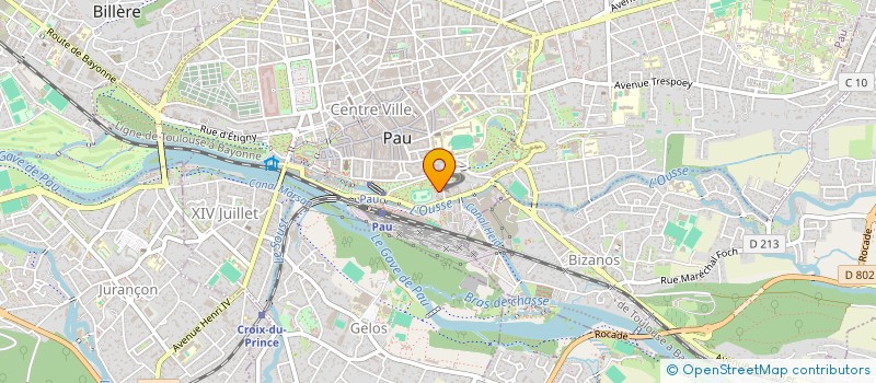 localisation de l'entreprise SCI LE BILLARD à PAU