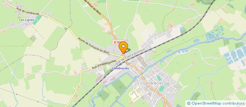 localisation de l'entreprise SCI LE BILLON  LANDRECIES