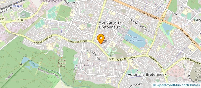 localisation de l'entreprise SCI LE BILOU  MONTIGNY-LE-BRETONNEUX