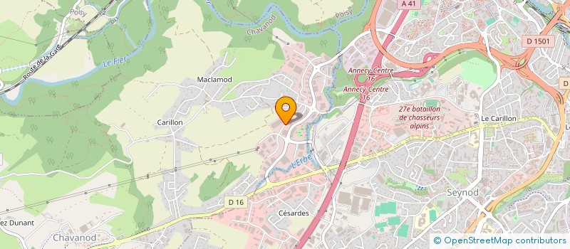 localisation de l'entreprise SCI LE BINIOU  CHAVANOD