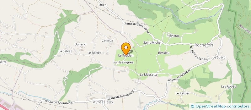 localisation de l'entreprise SCI LE BIOL  AVRESSIEUX