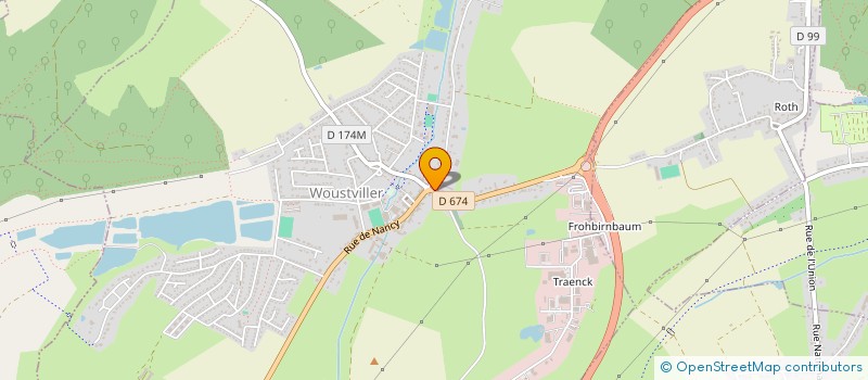 localisation de l'entreprise SCI LE BISTROT à WOUSTVILLER