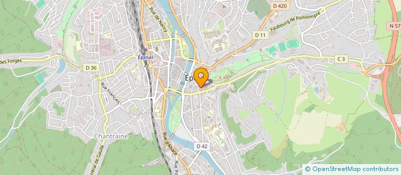 localisation de l'entreprise SCI LE BISTROT GOURMAND à EPINAL