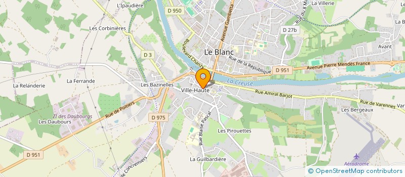 localisation de l'entreprise SCI LE BLANC PALISSE à LE BLANC
