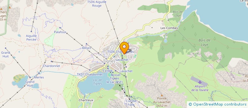 localisation de l'entreprise SCI LE BLANCHOT  TIGNES