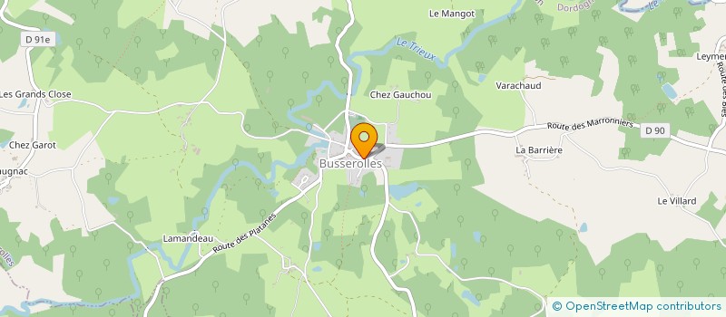 localisation de l'entreprise SCI LE BLANZOU  BUSSEROLLES