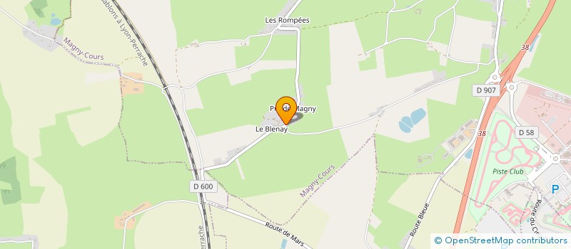 localisation de l'entreprise SCI LE BLENAY à MAGNY COURS