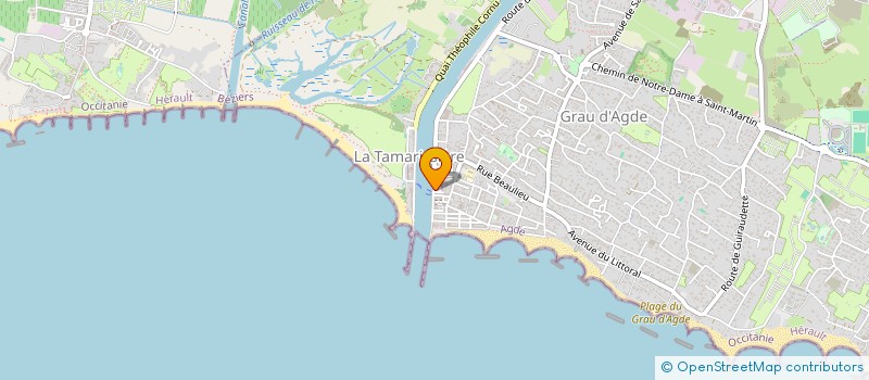 localisation de l'entreprise SCI LE BLEU MARINE  AGDE