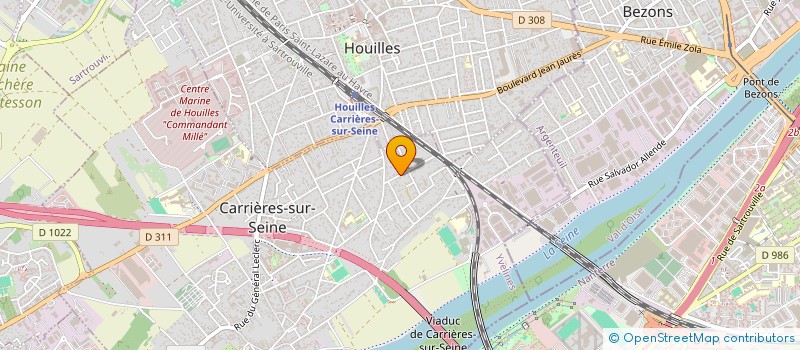 localisation de l'entreprise SCI LE BLEUET  CARRIERES-SUR-SEINE