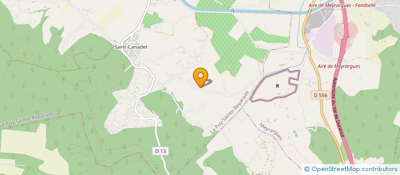 localisation de l'entreprise SCI LE BLIZZARD  LE PUY-SAINTE-REPARADE