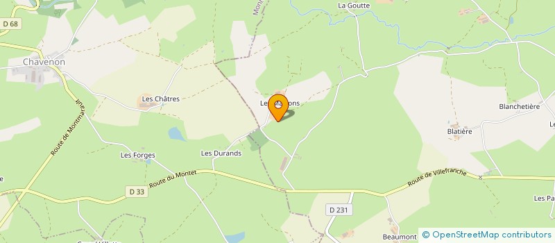 localisation de l'entreprise SCI LE BOCAGE DE BEL AIR  CRESSANGES