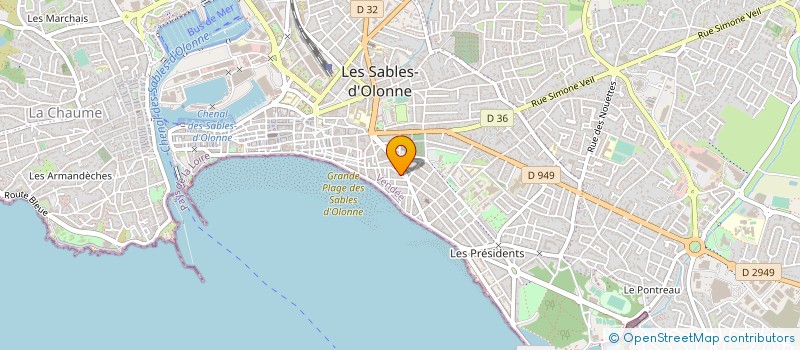 localisation de l'entreprise SCI LE BOCAGE DES NEIGES à LES SABLES D'OLONNE