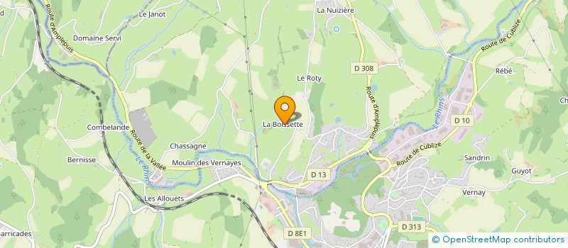 localisation de l'entreprise SCI LE BODET  MEAUX-LA-MONTAGNE