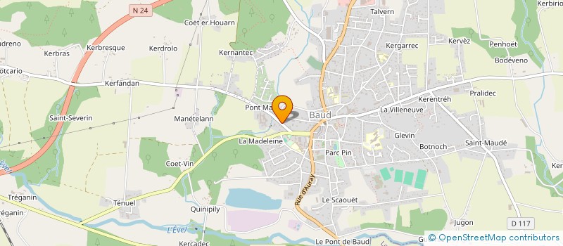 localisation de l'entreprise SCI LE BOHEC  BAUD