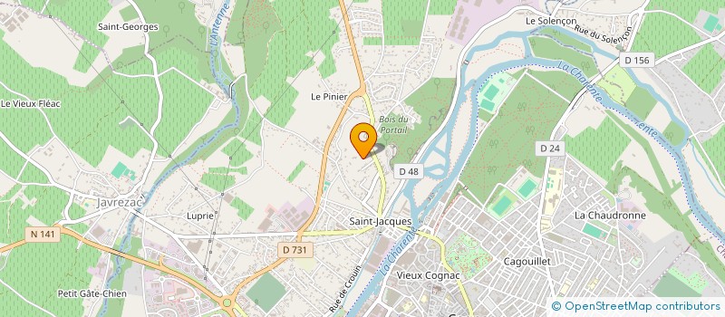 localisation de l'entreprise SCI LE BOI à COGNAC