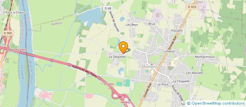 localisation de l'entreprise SCI LE BOIS  FEILLENS