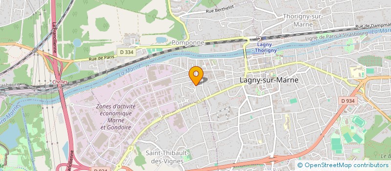 localisation de l'entreprise SCI LE BOIS  LAGNY-SUR-MARNE