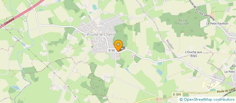 localisation de l'entreprise SCI LE BOIS  PRUILLE-LE-CHETIF