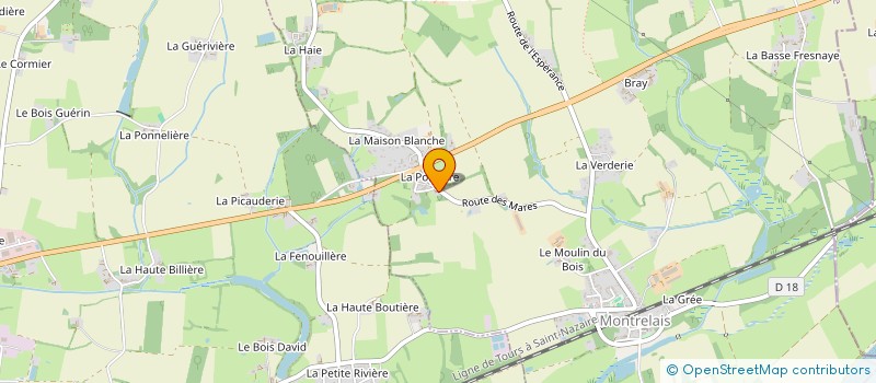 localisation de l'entreprise SCI LE BOIS  MONTRELAIS