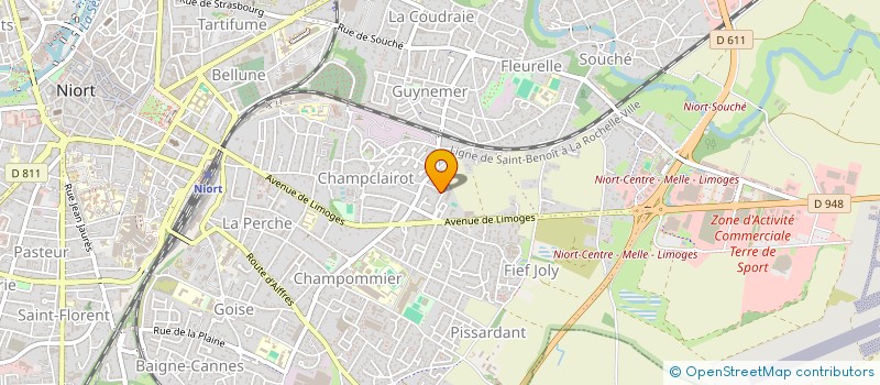 localisation de l'entreprise SCI LE BOIS CHAMAILLARD  BESSINES