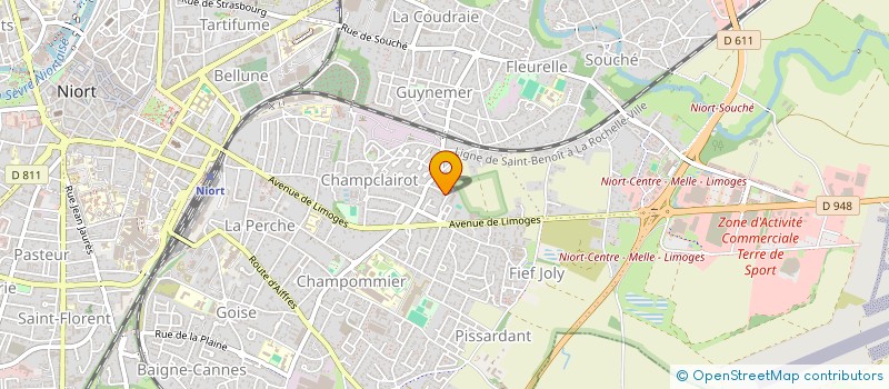 localisation de l'entreprise SCI LE BOIS CHAMAILLARD  BESSINES