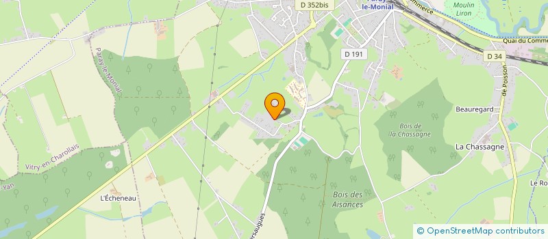 localisation de l'entreprise SCI LE BOIS CLAIR  PARAY LE MONIAL