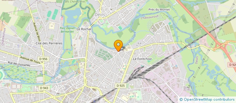 localisation de l'entreprise SCI LE BOIS COSSET à CHATEAUROUX