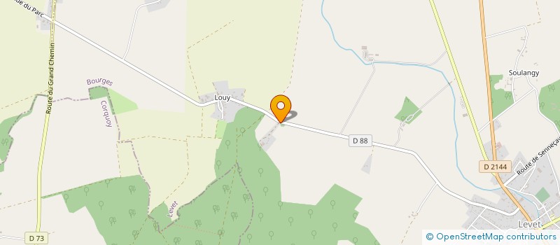 localisation de l'entreprise SCI LE BOIS D'ARGENT  LEVET