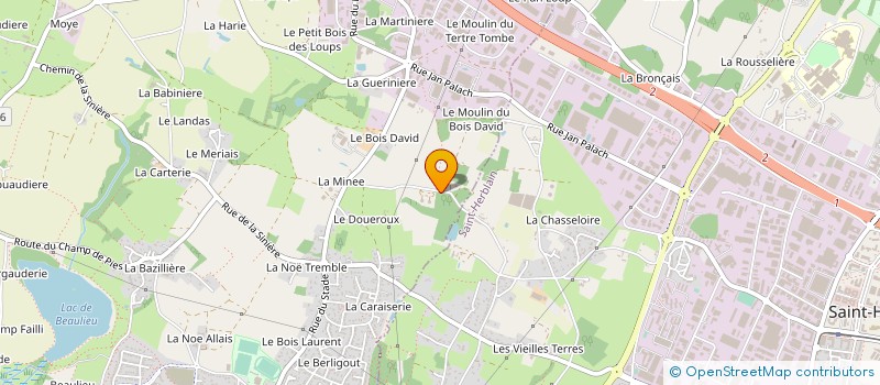 localisation de l'entreprise SCI LE BOIS DAVID EN COUERON  COUERON