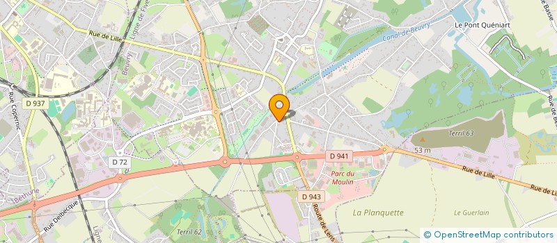 localisation de l'entreprise SCI LE BOIS DE BEUVRY  BEUVRY