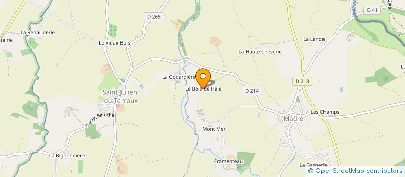 localisation de l'entreprise SCI LE BOIS DE HAIE  MADRE