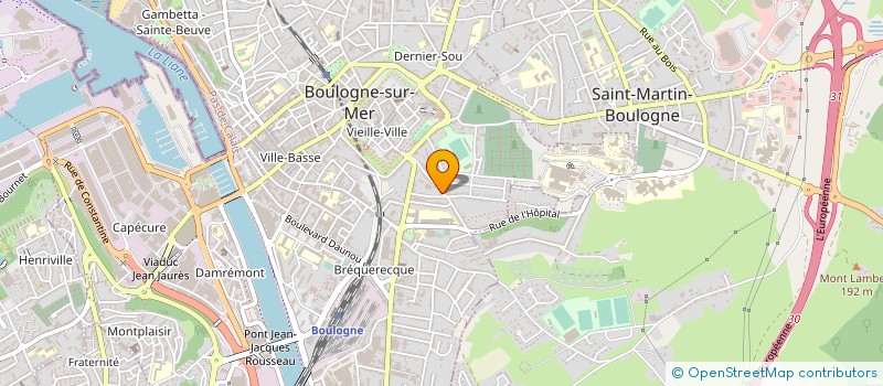 localisation de l'entreprise SCI LE BOIS DE L HOSPICE à BOULOGNE-SUR-MER