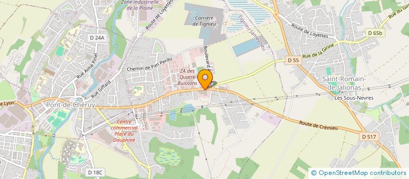 localisation de l'entreprise SCI LE BOIS DE SAPINS  TIGNIEU-JAMEYZIEU