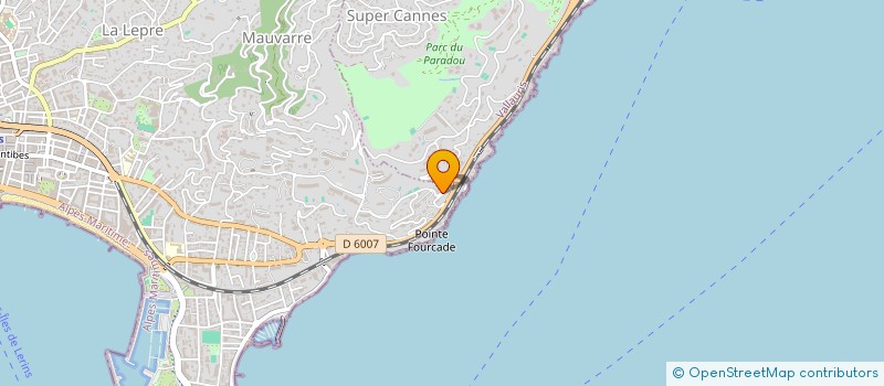 localisation de l'entreprise SCI LE BOIS DES COUSINS à CANNES