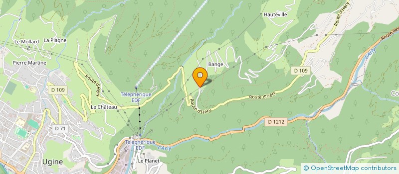 localisation de l'entreprise SCI LE BOIS DES FUGIERS  UGINE