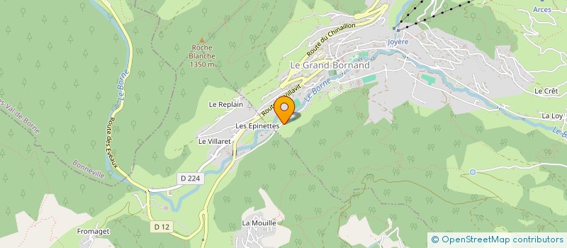 localisation de l'entreprise SCI LE BOIS DES POCHONS à LE GRAND-BORNAND